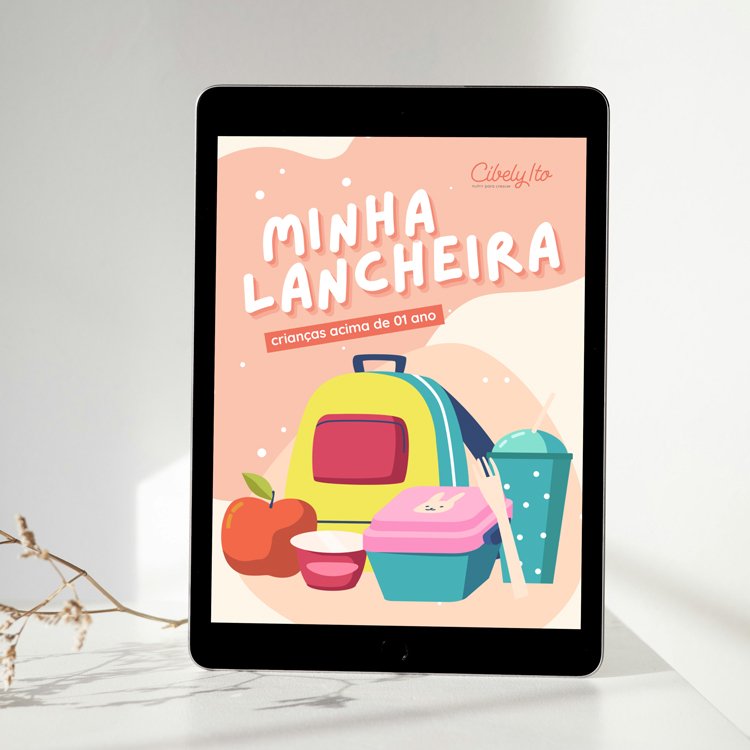 Capa do e-book Minha Lancheira, para crianças acima de 1 ano